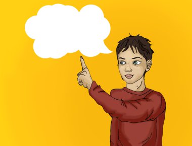 Kurnaz bir küçük çocuk portresi. Çocuk şaşırmış. 
