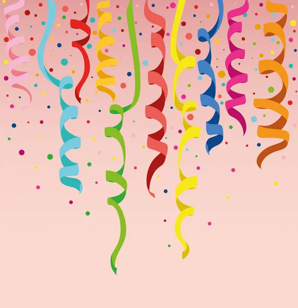 Confettis multicolores colorés. Joyeux anniversaire. Vecteur . — Image vectorielle