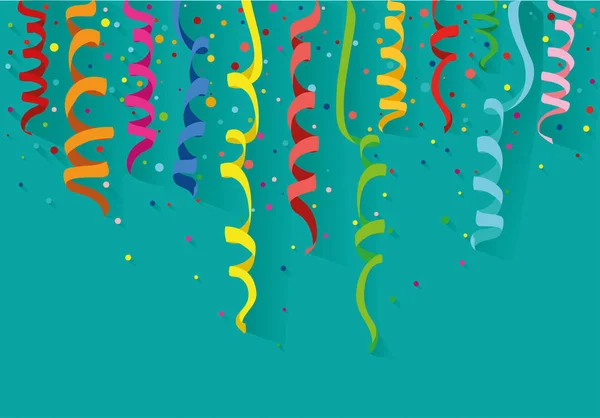 Kleurrijke veelkleurige confetti. Vakantie gelukkige verjaardag. Vector. — Stockvector