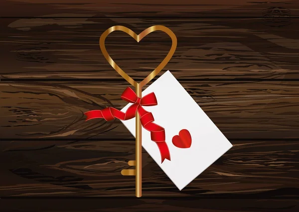 Sihirli anahtar--dan kalp. Kağıt formu temizle. Sevgililer günü.