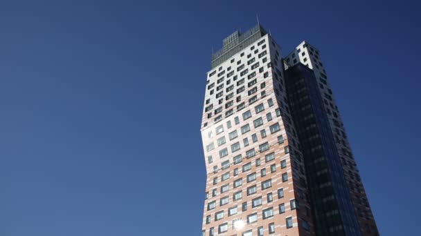 AZ Tower Brno, 111 meters, the tallest building Czech — Stock Video