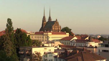 Katedral Aziz Peter ve Paul Petrov, Roma Katolik, Barok, Gotik Revival, kasaba Brno, Çek Cumhuriyeti City Ağustos Kirstein, Europe mimar