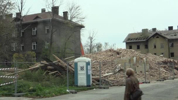 Prerov Czech Republic November 2017 House Staff Train Station Former — Stock Video