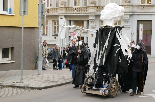 Brno Czech Republic February 2020 Grim Reaper Scythe Head Dance — ストック写真