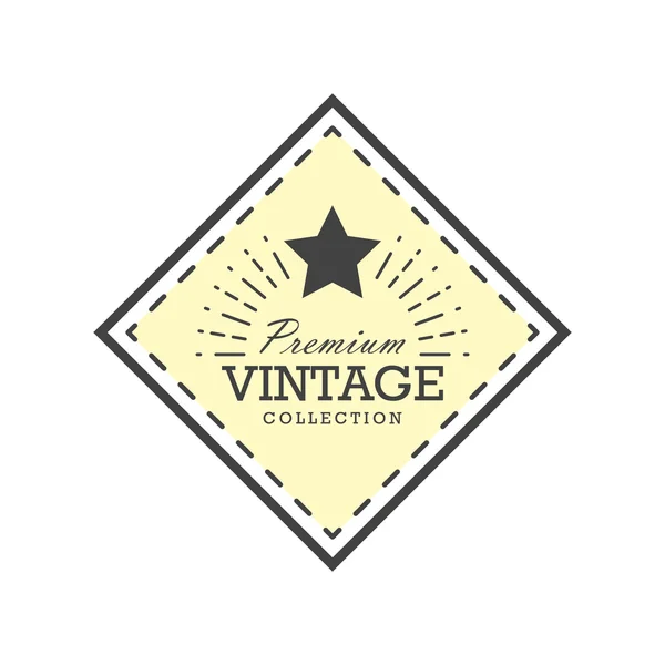 Ilustración vectorial diseño etiqueta Vintage. Plantilla para usted logo, letras y proyectos de diseño web — Vector de stock