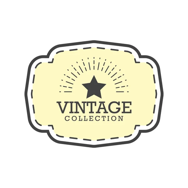 Ilustración vectorial diseño etiqueta Vintage. Plantilla para usted logo, letras y proyectos de diseño web — Vector de stock