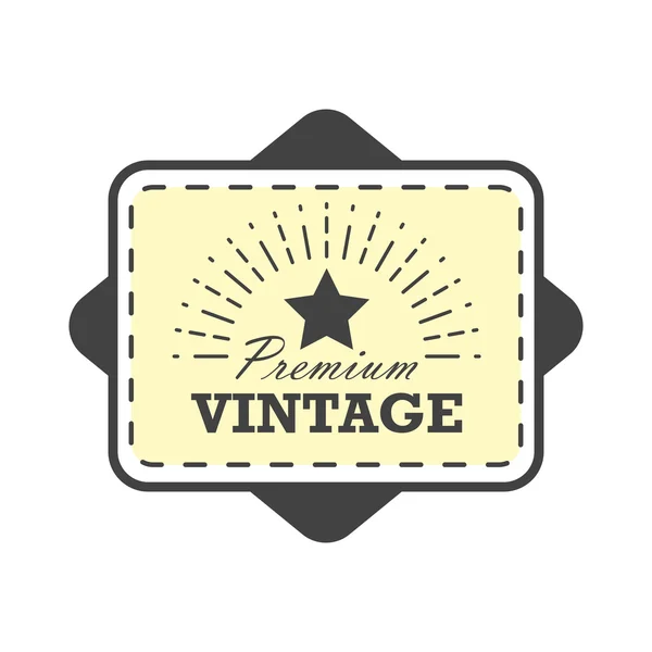 Vintage Etikettendesign Vektor Illustration. Vorlage für Ihre Logos, Buchstaben und Webdesign-Projekte — Stockvektor
