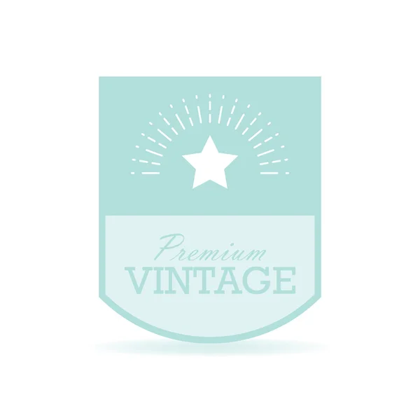 Ilustración vectorial diseño etiqueta Vintage. Plantilla para usted logo, letras y proyectos de diseño web — Vector de stock