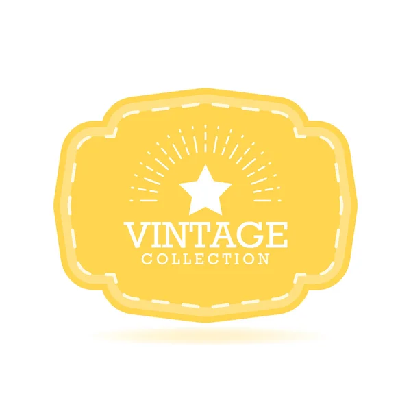 Ilustración vectorial diseño etiqueta Vintage. Plantilla para usted logo, letras y proyectos de diseño web — Archivo Imágenes Vectoriales