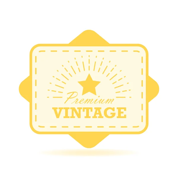 Vintage etiqueta design vetor ilustração. Modelo para você logotipo, letras e projetos de web design — Vetor de Stock