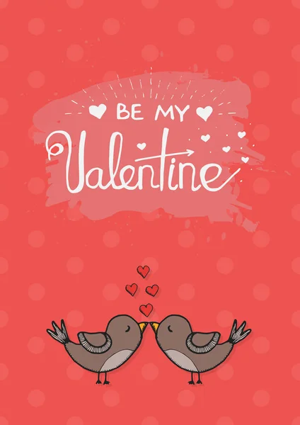 Valentinky den lásky kartu šablona — Stockový vektor