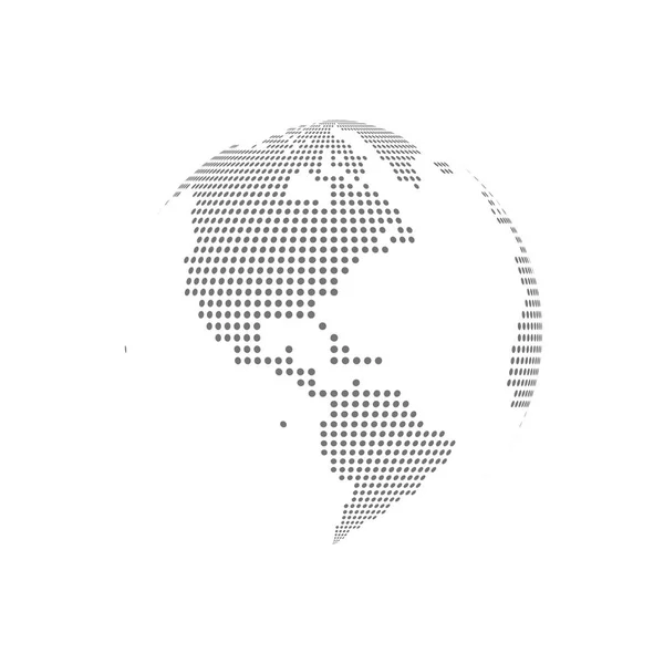 Białe kropki glob szkło wektor ilustracja — Wektor stockowy