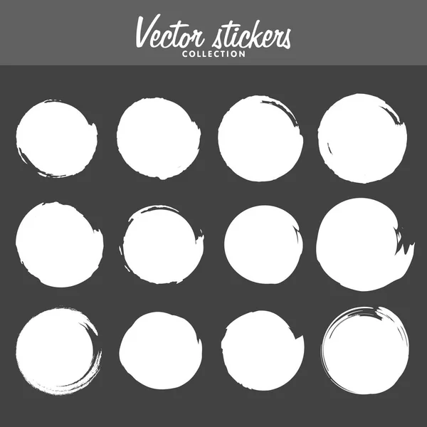 Векторный набор винтажных чернильных этикеток для поздравления, продвижения и логотипа — стоковый вектор