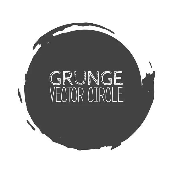 Vector Grunge Circle. Elemento para su diseño. Textura de sello de goma. Marco de frontera de angustia — Archivo Imágenes Vectoriales