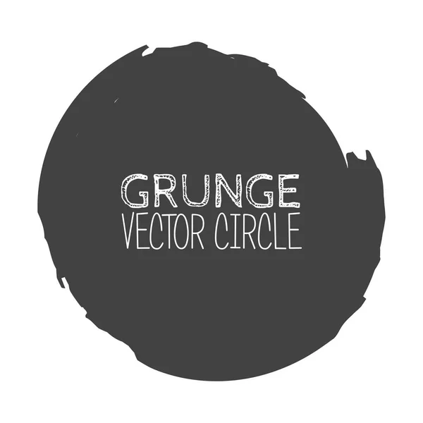 Vector Grunge cirkel. Element voor uw ontwerp. Rubber stempel textuur. Kader van de grens van de nood — Stockvector