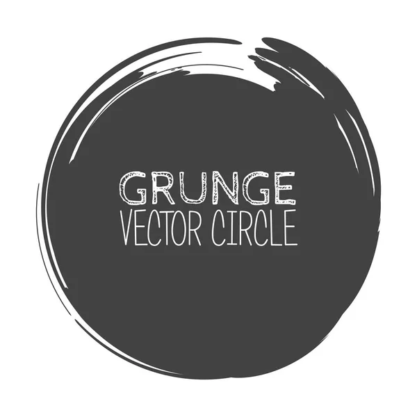 Vector Grunge Circle. Elemento per il tuo design. Struttura del timbro di gomma. Telaio di frontiera di soccorso — Vettoriale Stock