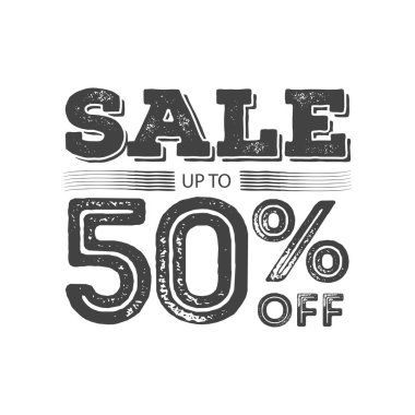 Satılık. Yazı çizilmiş. Satılık vektör tipografi. Kartları ve afiş, satış afiş, Billboard ve satış işaretleri için kullanılabilir