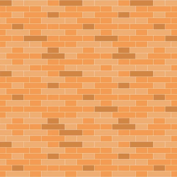 Brown mattone muro di sfondo - Illustrazione vettoriale — Vettoriale Stock