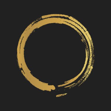 Altın Grunge vintage şekiller çizmiş. Vektör çizim