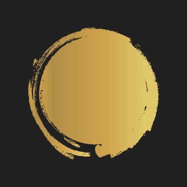 Altın Grunge vintage şekiller çizmiş. Vektör çizim