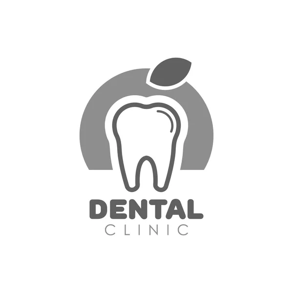 Tand vector logo voor tandheelkundige kliniek — Stockvector