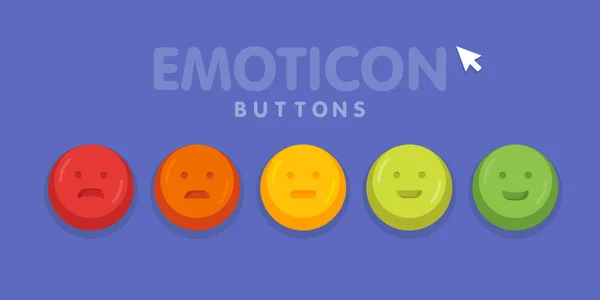 Feedback emoticon emoji sorriso ícone vetor ilustração —  Vetores de Stock