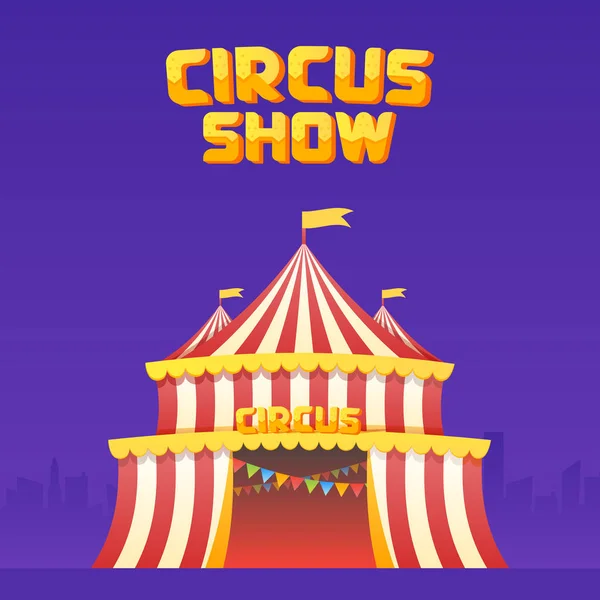 O moucup de cartaz de circo —  Vetores de Stock