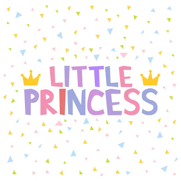 Векторная иллюстрация дизайна футболки Little Princess — стоковый вектор