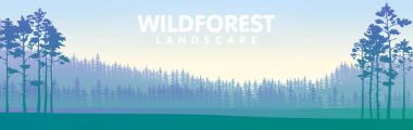 Mavi wildforest manzara