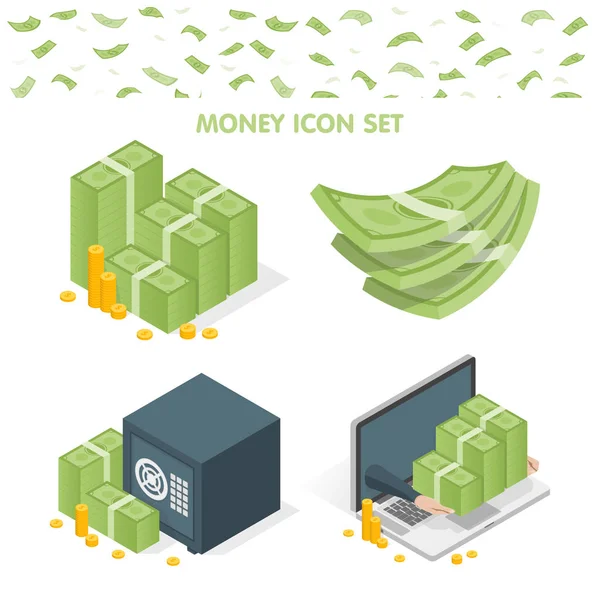 Conjunto de ícones de dinheiro —  Vetores de Stock