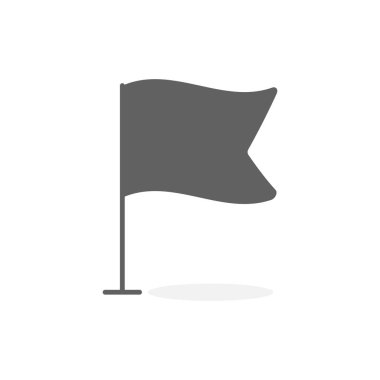 Gri harita işareti ve PIN vektör çizim