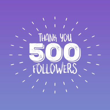 Takipçisi vektör çizim için teşekkür mektupları