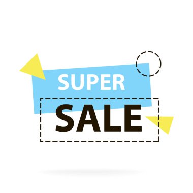 Modaya uygun modern geometrik satış rozet etiketleri. Vektör çizim