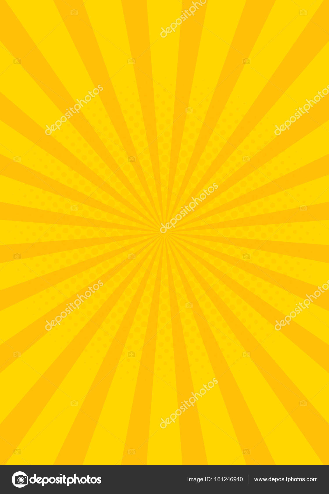 Amarelo Retro estilo vintage fundo com raios de sol vetor ilustração