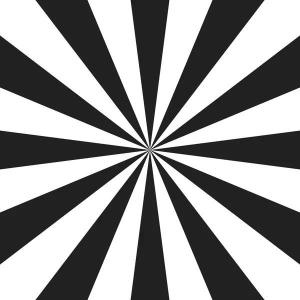 Espiral psicodélica con rayos grises radiales. Remolino retorcido fondo retro. Ilustración vectorial efecto cómic — Archivo Imágenes Vectoriales