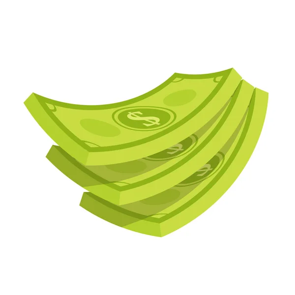 Illustration vectorielle de Stack of money . — Image vectorielle