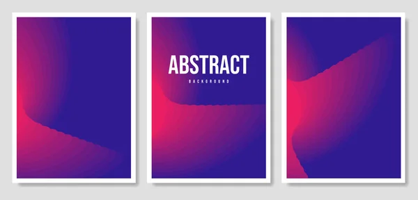 Set van drie vector banners met kleurrijke abstracte achtergrond en schrijfwijze — Stockvector