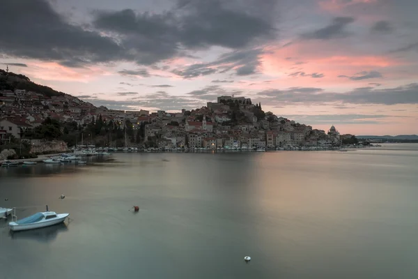 Panorama de um Sibenik de tarde — Fotografia de Stock