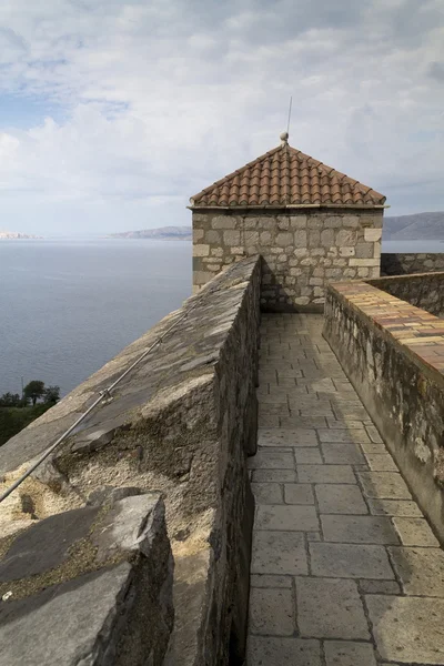 Telhado da fortaleza de Nehaj em Senj, Croácia — Fotografia de Stock