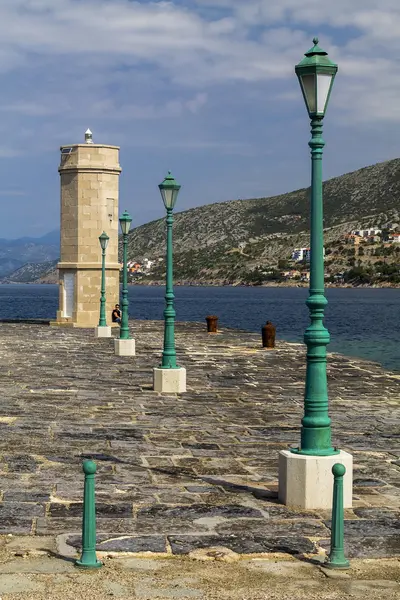 Faro sul mare Adriatico in Croazia a Senj — Foto Stock