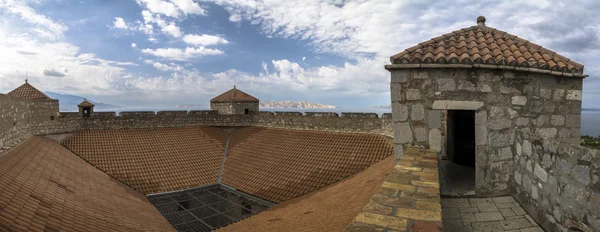 Op het dak Nehaj Fort Senj, Kroatië — Stockfoto