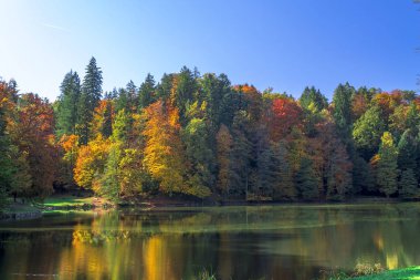     Trakoscan göl güneşli bir sonbahar 