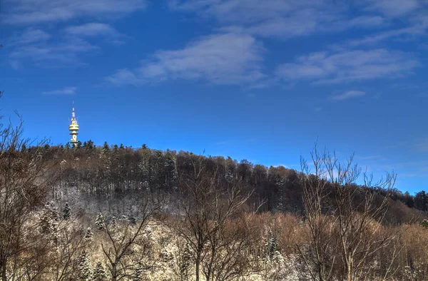Torre sul monte Medvednica a Zagabria — Foto Stock