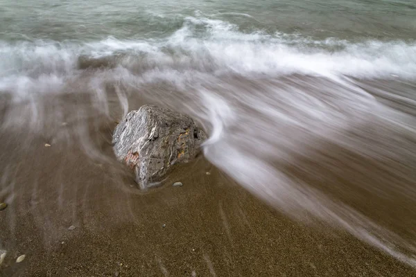 暗い砂浜シーン — ストック写真