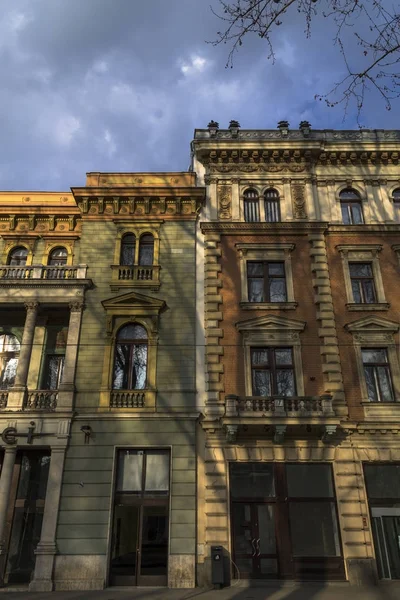 Edifícios históricos do vintage em Zagreb — Fotografia de Stock