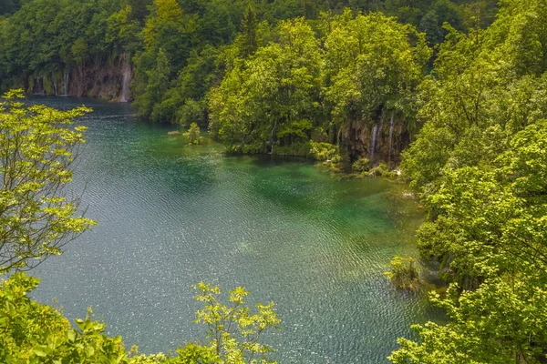 Водоспади в Національний парк Плітвицькі — стокове фото