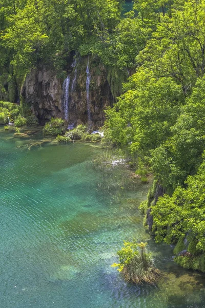 Watervallen in nationaal park Plitvice — Stockfoto