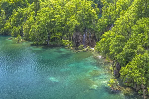 Watervallen in nationaal park Plitvice — Stockfoto