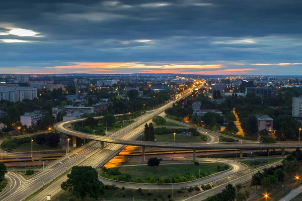 Zagreb manzarası gündoğumu