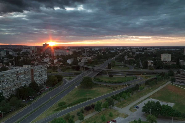Zagreb manzarası gündoğumu
